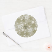 Gouden Waterverf sterren cadeau Label (Envelop)