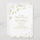 Gouden Waterverf Stippen Modern Clean Vrijgezellen Kaart (Voorkant)