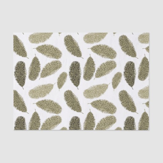 Gouden Waterverf veren Tissuepapier (Voorkant)