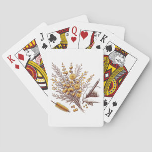 Gouden Wattle Bloem Pokerkaarten