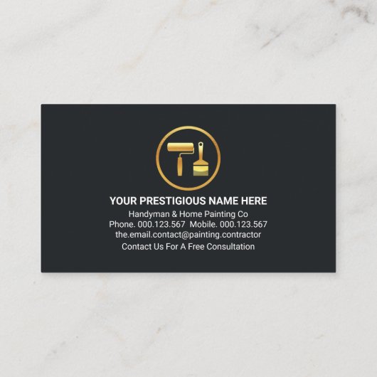 Gouden Wave Blauwe Schaduw Lagen Schilder Visitekaartje (Achterkant)