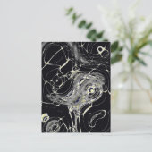 Gouden Web Abstracte Fractale Kunst Briefkaart (Staand voorkant)
