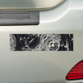 Gouden web bumpersticker (Op auto)