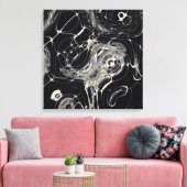 Gouden web canvas afdruk (Insitu (Woonkamer))