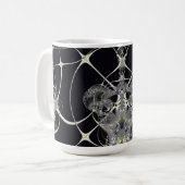 Gouden web koffiemok (Voorkant links)