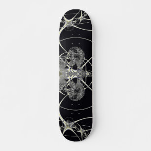 Gouden web skateboard