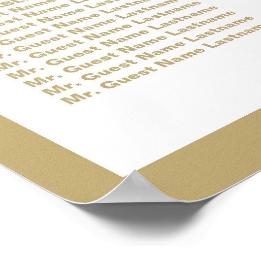  gouden weddenschapskaartje | POSTER (Hoek)