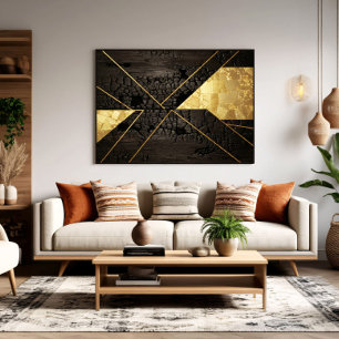 Gouden Wedergeboorte: Elegante Kunst uit Chaos Poster