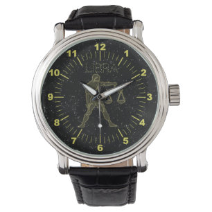 Gouden Weegschaal Horloge