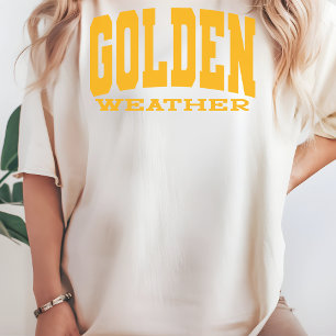 Gouden Weer Shirt Strand Vakantie Shirt voor Haar