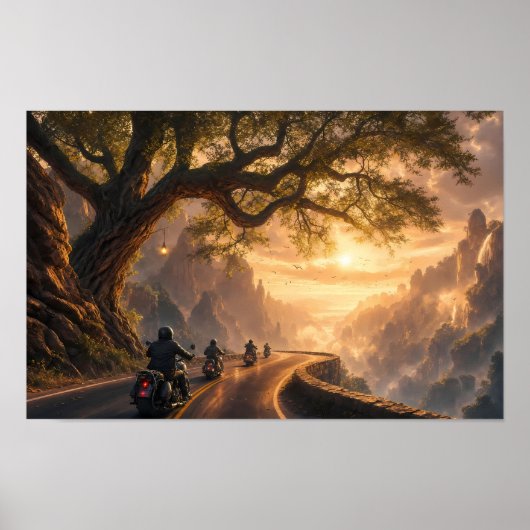 Gouden Weg Door de Dageraadvallei Poster (Voorkant)
