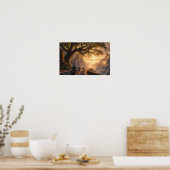 Gouden Weg Door de Dageraadvallei Poster (Keuken)