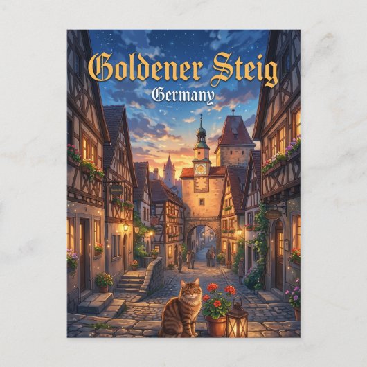 Gouden Weg Duitsland Briefkaart (Voorkant)