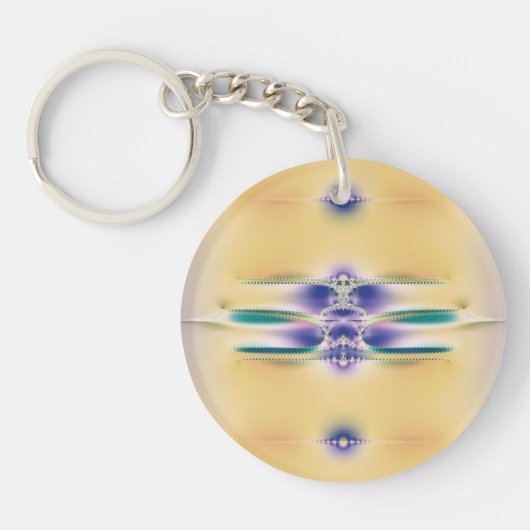 gouden weg sleutelhanger (Voorkant)