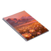 Gouden Weide Berg Spiraal Notebook Notitieboek (Rechterzijde)
