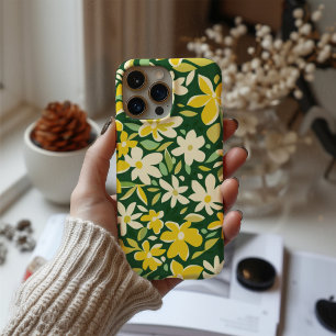 Gouden weide - Gele bloemenprint telefoonhoes iPhone 16 Hoesje