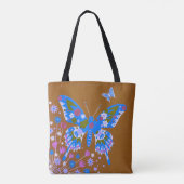 Gouden Weide Vlinder Tote Bag (Achterkant)