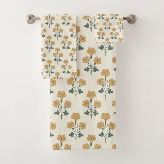 Gouden Weide Zonnige Botanische Bad Handdoek (Insitu)