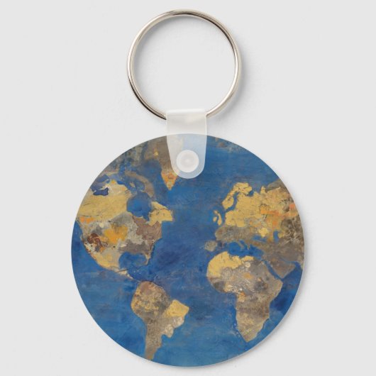 Gouden Wereld Sleutelhanger (Voorkant)