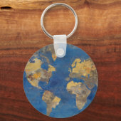 Gouden Wereld Sleutelhanger (Voorkant)