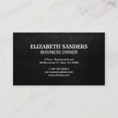 gouden Wereldbol | Kaart van de wereld | Executive Visitekaartje (Achterkant)