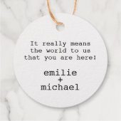 Gouden Wereldkaart reizen thema dank u Bedankjes Labels (Achterkant)