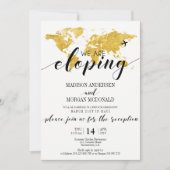 Gouden Wereldkaart We gaan ervandoor receptie uitn Kaart (Voorkant)