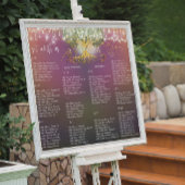 Gouden wervelboom Paarse sprookje magische bruilof Poster