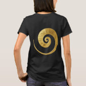 Gouden Wervelend Ontwerp T-shirt (Achterkant)