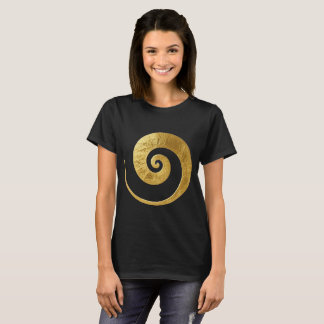 Gouden Wervelend Ontwerp T-shirt