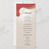 Gouden Werveling op Rood en het Programma van de (Voorkant)