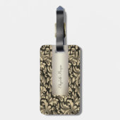 gouden wervelingen bagagelabel (Achterkant verticaal)