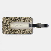 gouden wervelingen bagagelabel (Achterkant horizontaal)