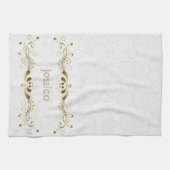 gouden wervelingen Lijst Theedoek (Horizontaal)