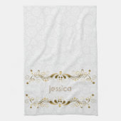  gouden wervelingen Lijst Theedoek (Verticaal)