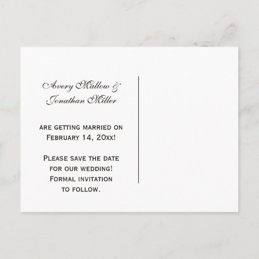 gouden wervelingen Paarse juweel Save the Date Aankondigingskaart (Achterkant)