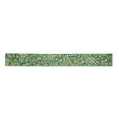  gouden wervelingen patroon Boho Classy Emerald Satijnen Lint (Voorkant)