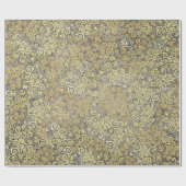  gouden wervelingen Patroon Classy Elegant Taupe Cadeaupapier (Vlak)
