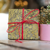 gouden wervelingen Patroon Classy Elegant Taupe Tissuepapier