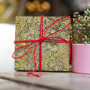  gouden wervelingen Patroon Classy Elegant Taupe Tissuepapier