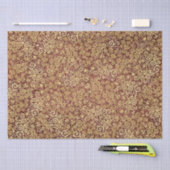 gouden wervelingen Patroon Elegante terracotta Tissuepapier (Craft)