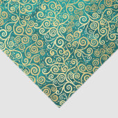 gouden wervelingen Patroon Luxe Boho Classy Tissuepapier (Detail)