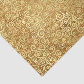 gouden wervelingen Patroon Luxe Boho Classy Tissuepapier (Detail)