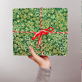 gouden wervelingen Patroon Luxe Boho Classy Tissuepapier