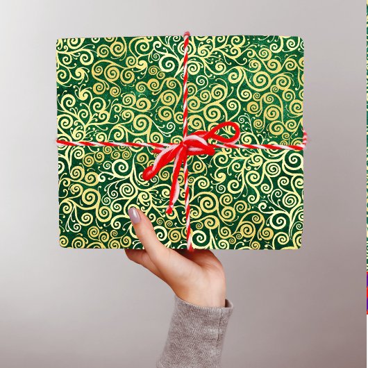 gouden wervelingen Patroon Luxe Boho Classy Tissuepapier