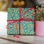 gouden wervelingen Patroon Luxe Boho Classy Tissuepapier