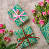 gouden wervelingen Patroon Luxe Boho Classy Tissuepapier