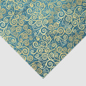 gouden wervelingen Patroon Luxe Boho Classy Tissuepapier (Detail)