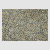 gouden wervelingen Patroon Luxe Charcoal Grey Tissuepapier (Voorkant)