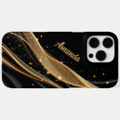 Gouden wervelwind Case-Mate iPhone case (Achterkant (horizontaal))